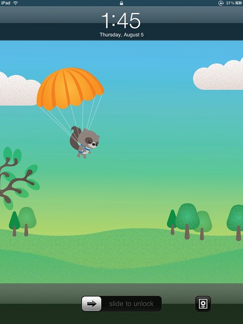 Kipu parachute iPad background