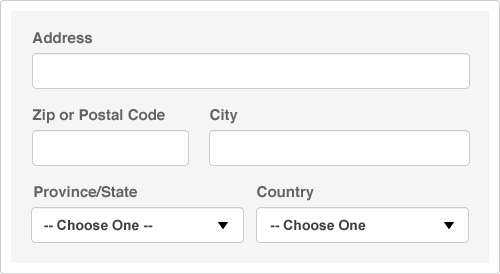 Putting postal code before city