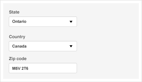 Typical form field design