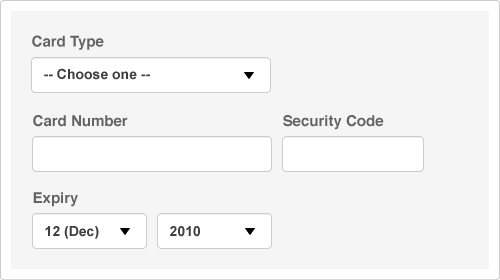 Empty form flow