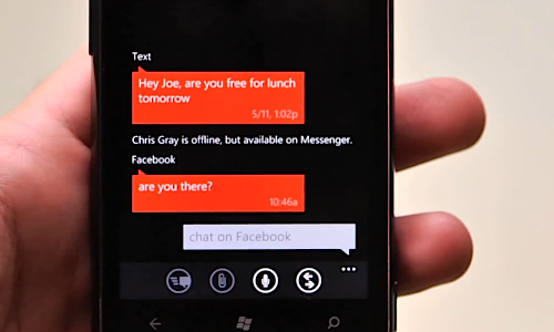 Windows Phone 7 messaging