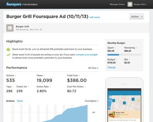 Foursquare for business 