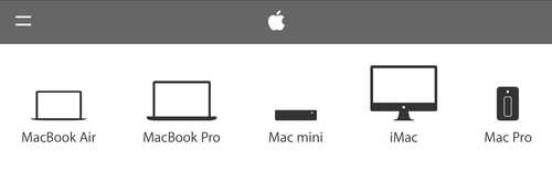 Apple site header