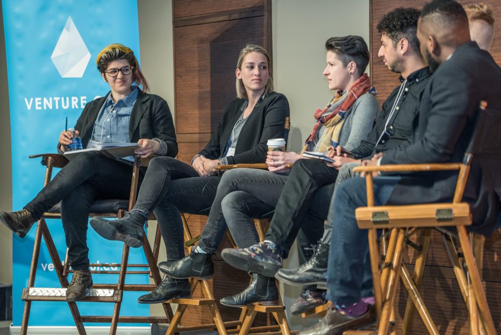 A panel of thought leaders at the Venture Out Conference.