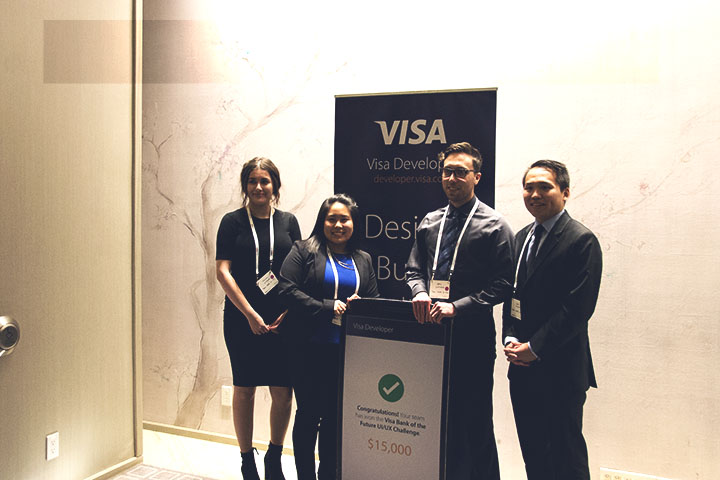 VISA contest winners at Mobey Forum 2016 fintech conference