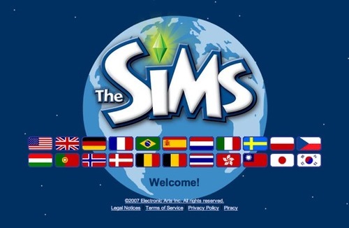 Sims flag selector