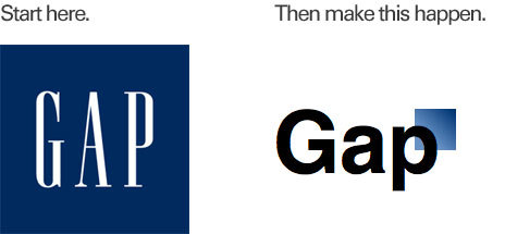 The gap old logo