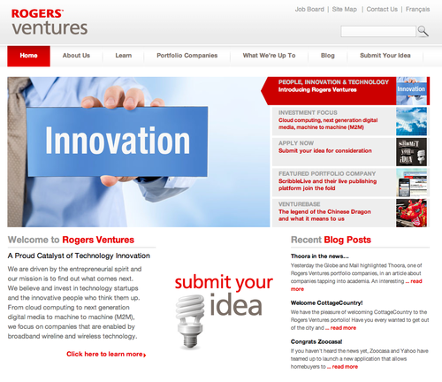 Rogers Ventures revised UI