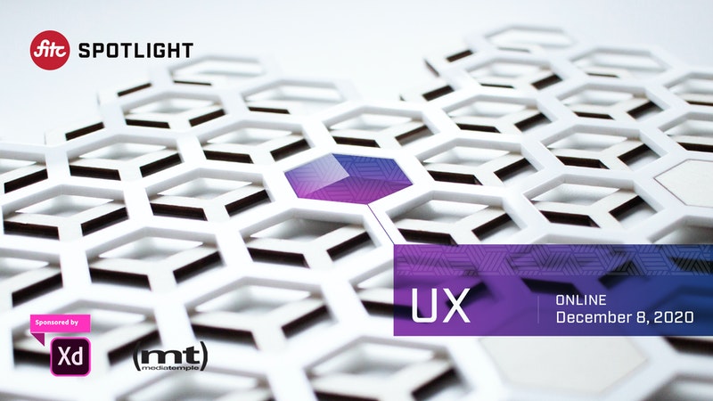 UX Spotlight event, taking place December 8th online